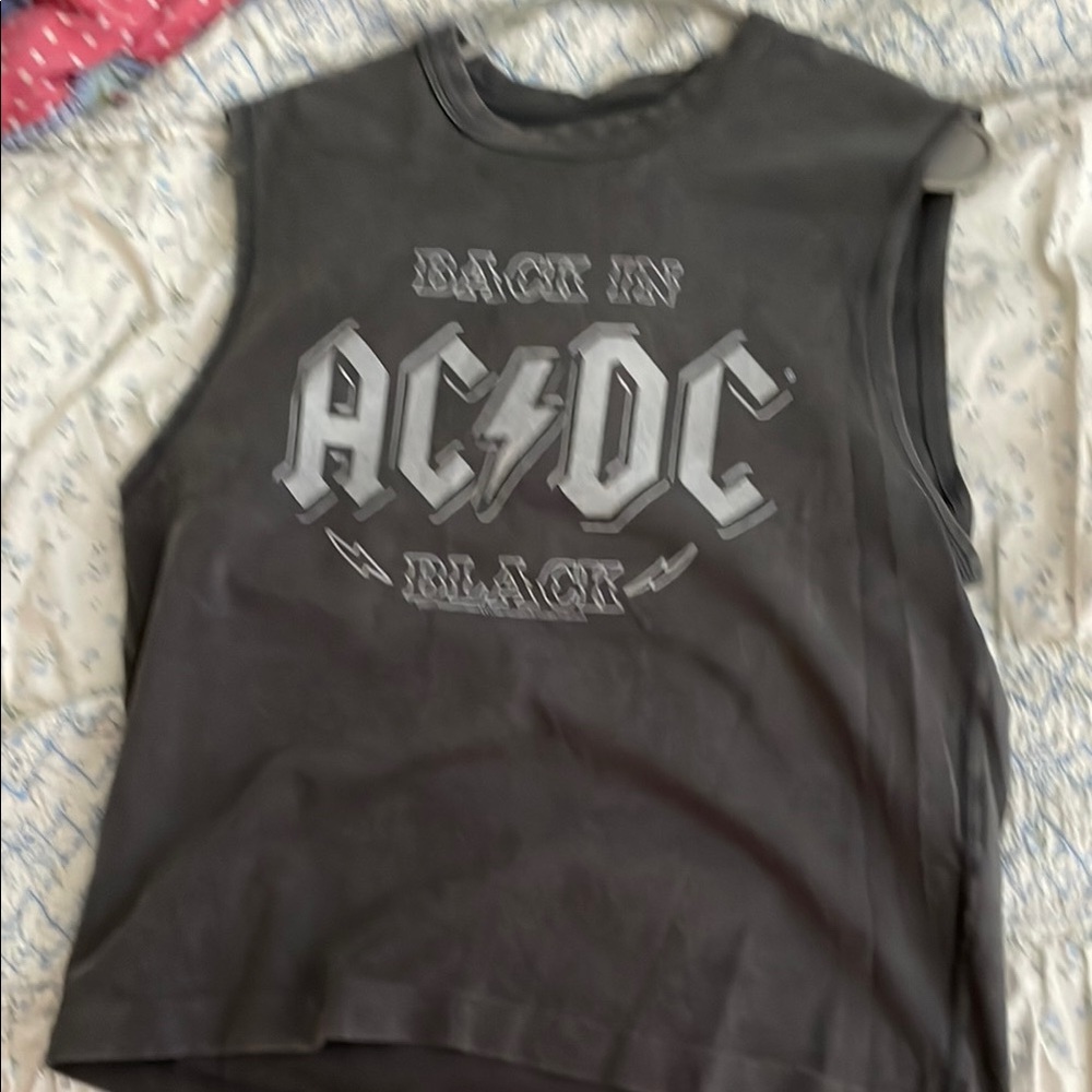 AC/DC Black Graphic Tank Top